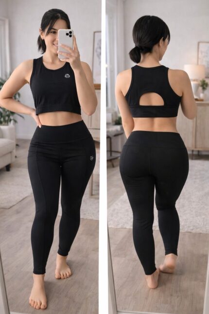 Classic Onyx Crop & Legging Set